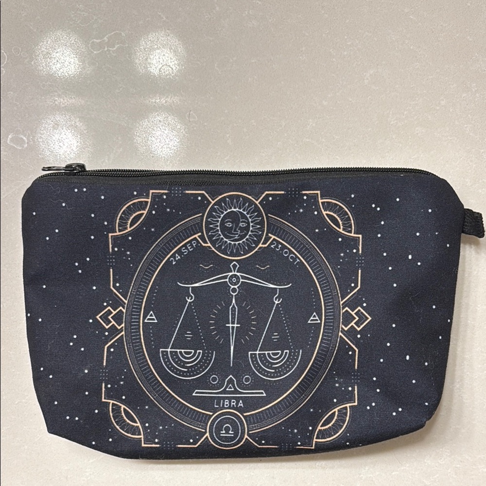 Libra Zodiac Make up Bag